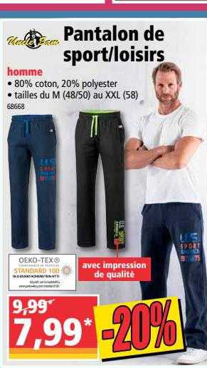 pantalon de sport - loisirs uncle sam