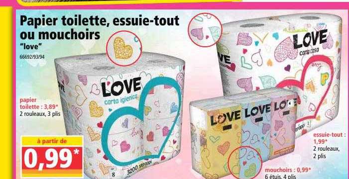 papier toilette, essuie tout ou mouchoirs