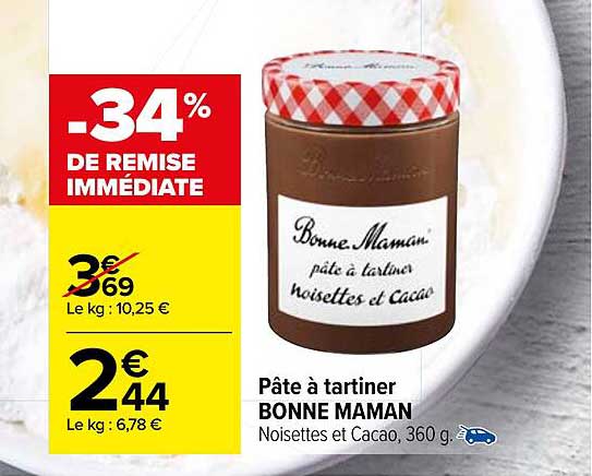 pâte à tartiner bonne maman