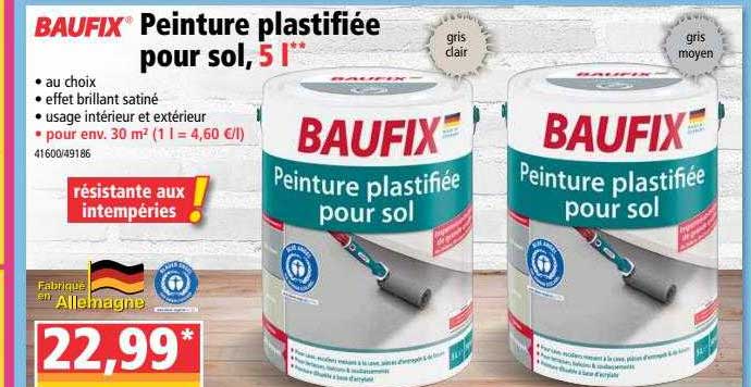 Peinture Plastifiée Pour Sol, 5 L Baufix