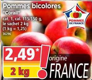 Pommes Bicolores "corail"