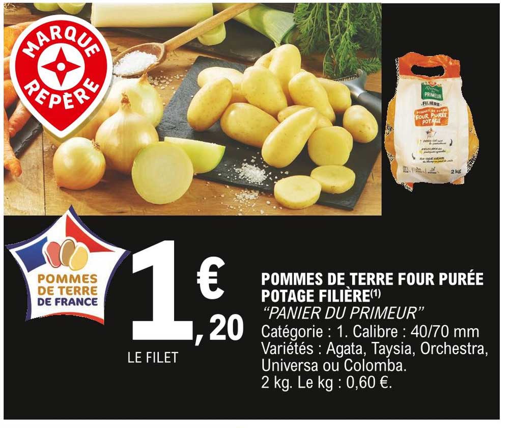 Pommes De Terre Four Purée Potage Filière "panier Du Primeur"
