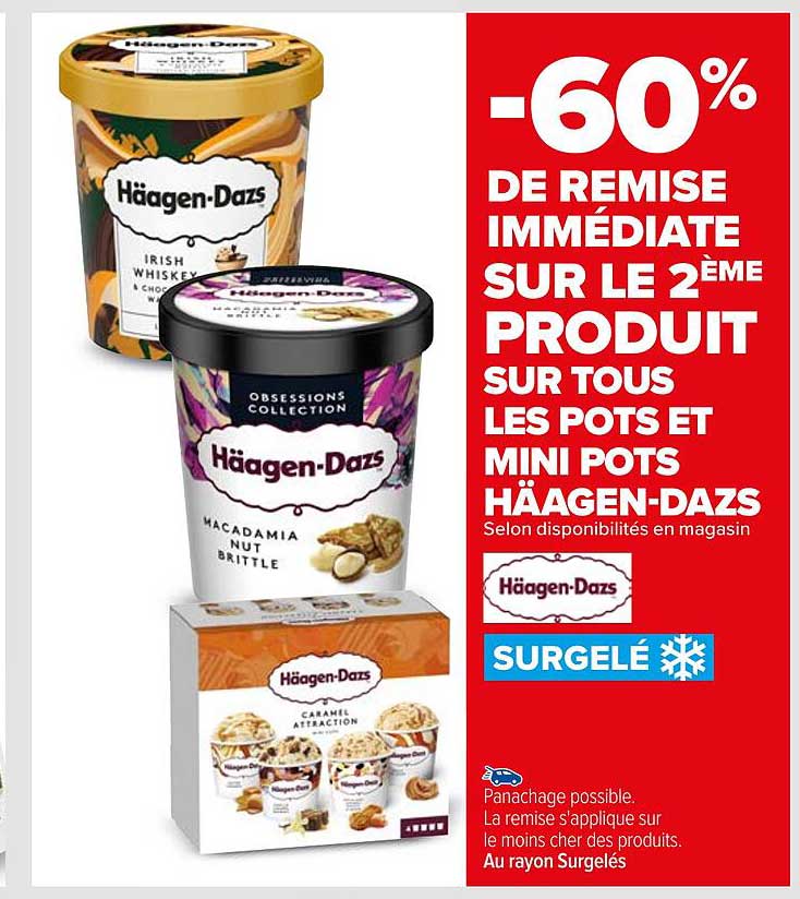 pots et mini pots häagen-dazs