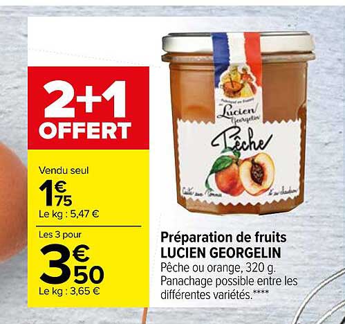 préparation de fruits lucien georgelin