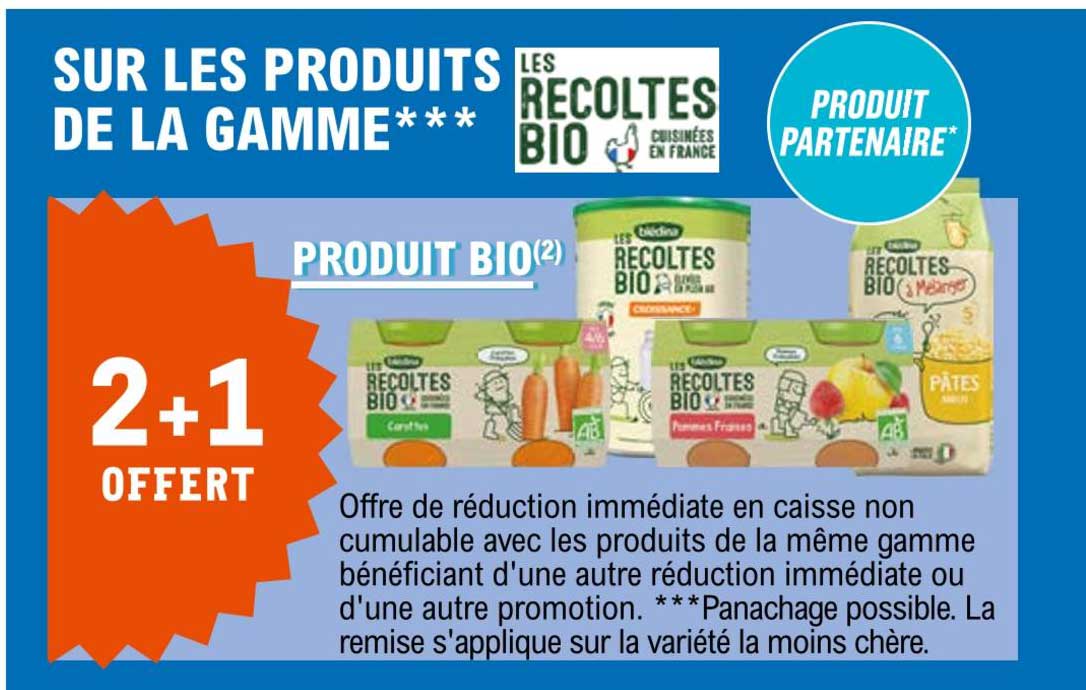 Produits De La Gamme Les Récoltes Bio