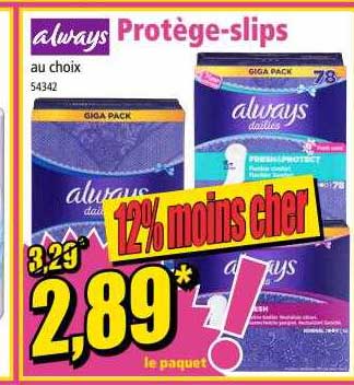 protège-slips always