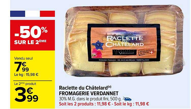 raclette du châtelard fromagerie verdannet