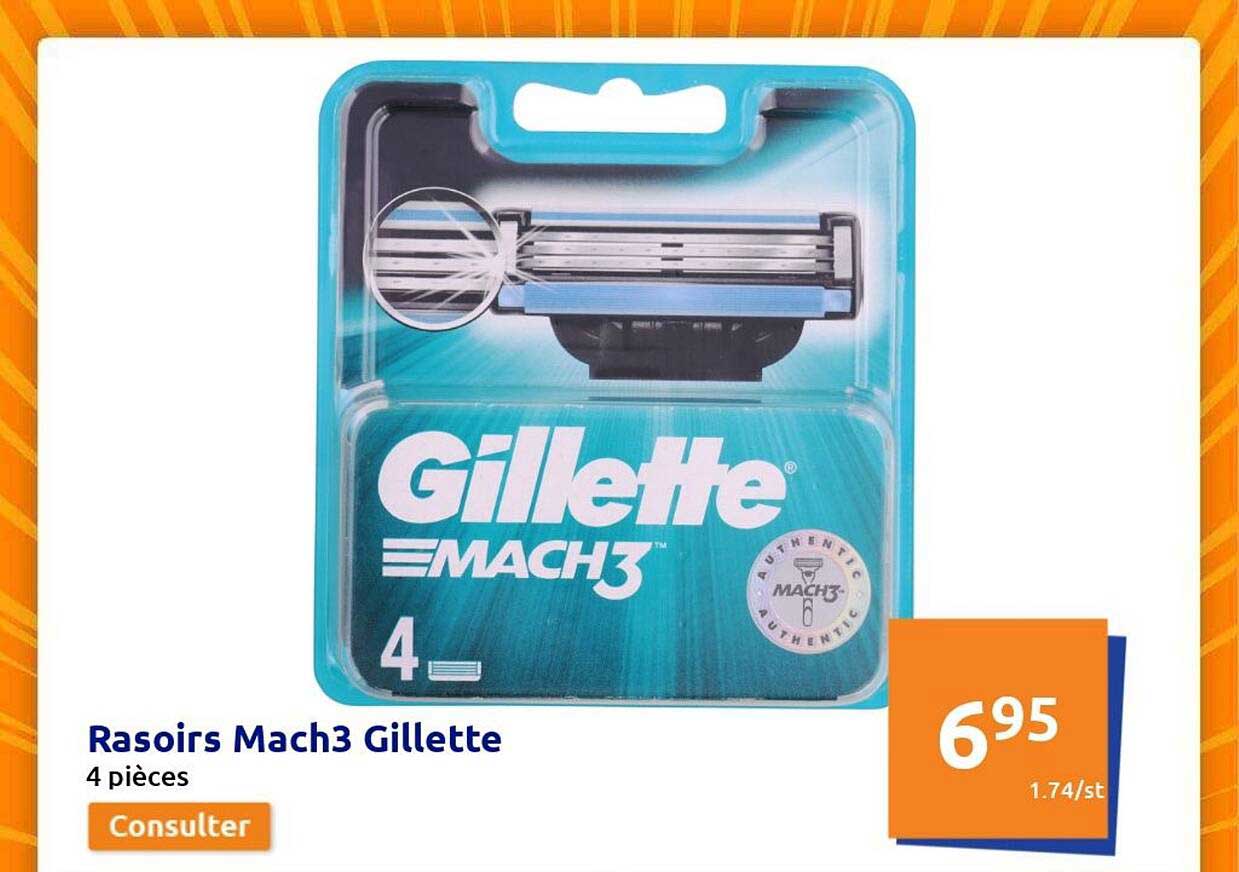 rasoirs mach3 gillette