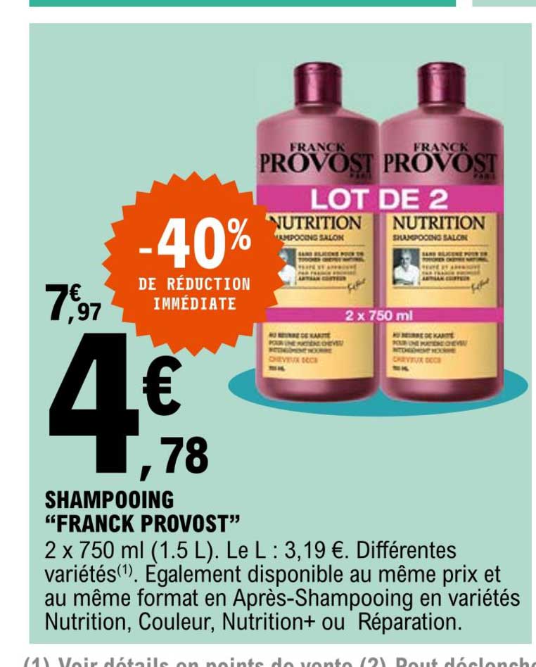 shampooing "franck provost"