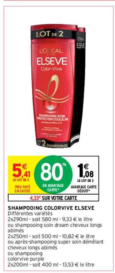 shampooing colorvive elseve