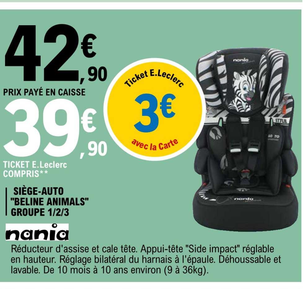 siège-auto "beline animals" groupe 1-2-3