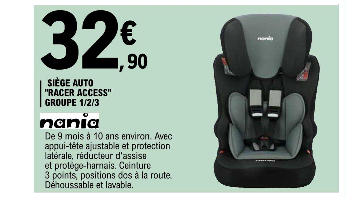 siège auto "racer access" nania groupe 1-2-3