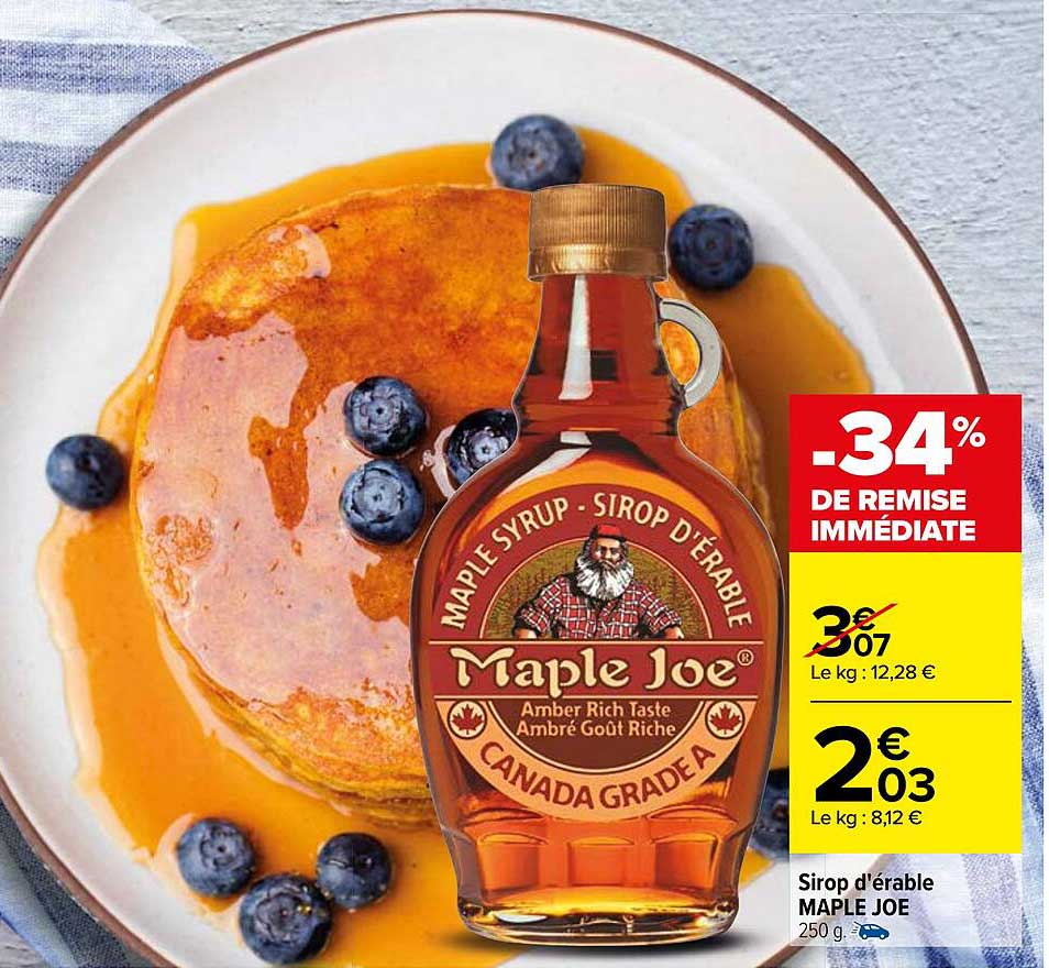 sirop d'érable maple joe