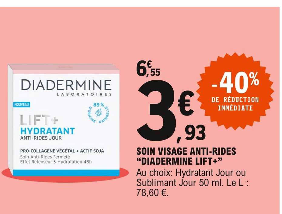 soin visage anti-rides "diadermine lift+"