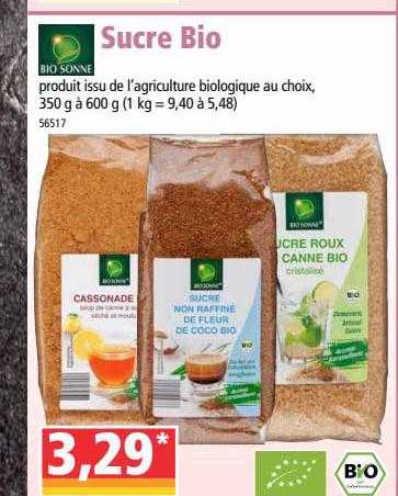 sucre bio bio sonne