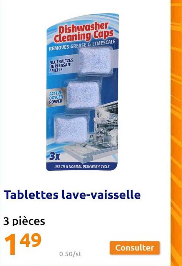 tablettes lave-vaisselle