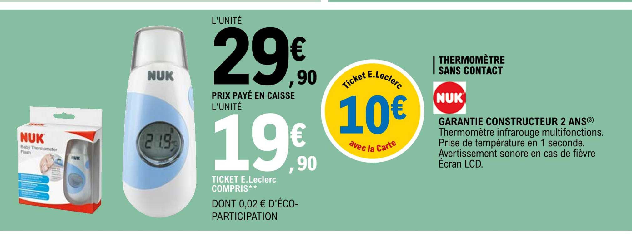 Thermomètre Sans Contact Nuk