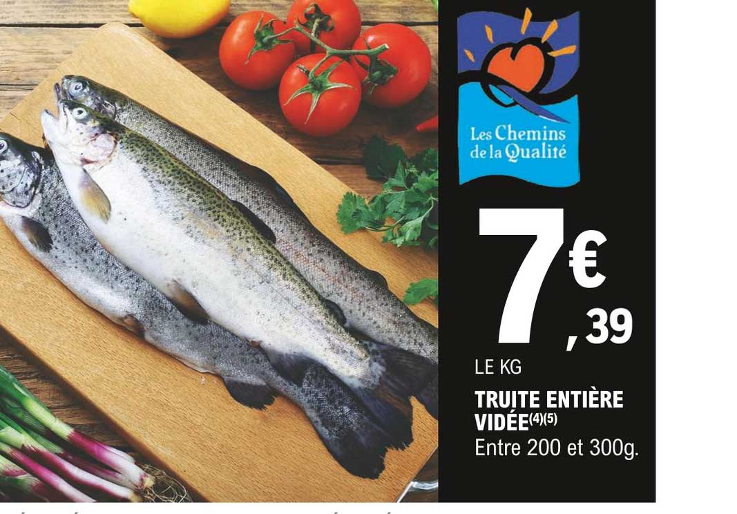 Truite Entière Vidée