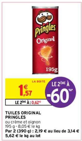 Tuiles Original Pringles Le 2ème à -60%