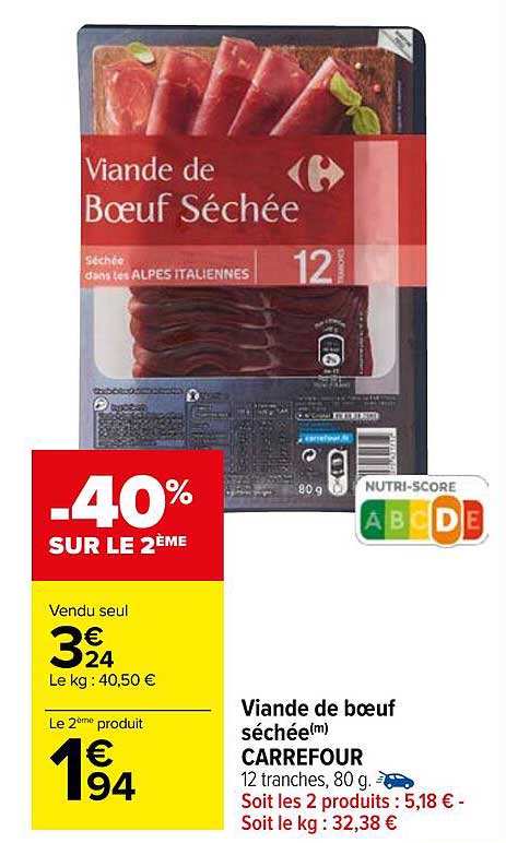 Viande De Bœuf Séchée Carrefour