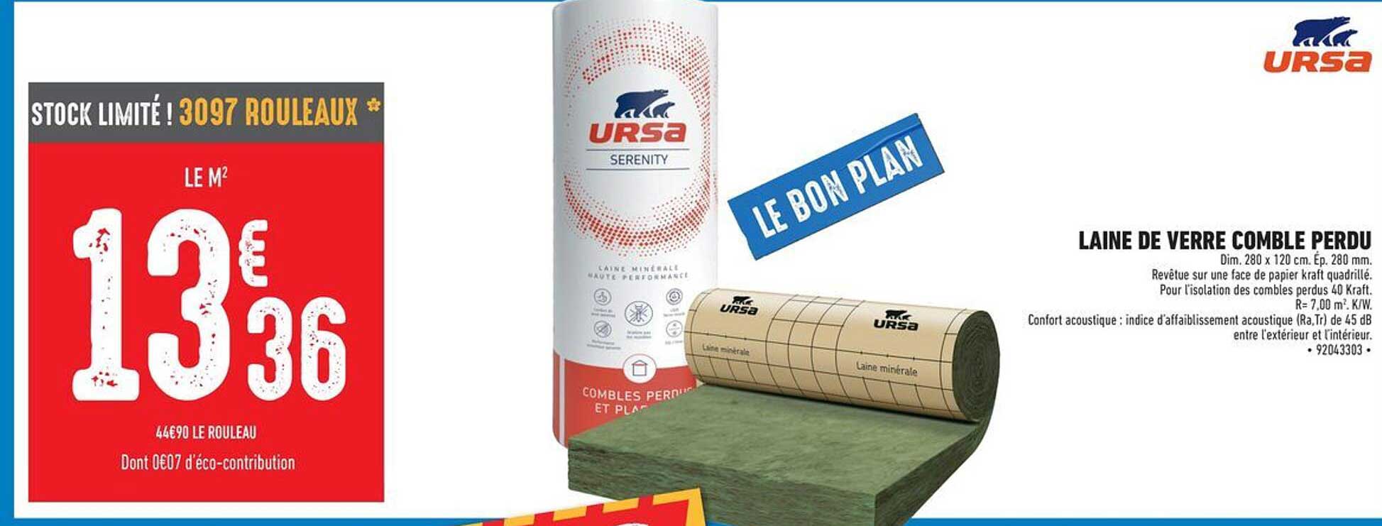 laine de verre comble perdu ursa