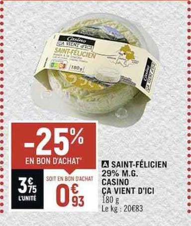 saint-félicien 29% m.g. casino ça vient d'ici