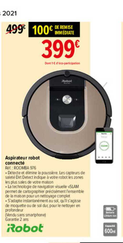 aspirateur robo  connecté
