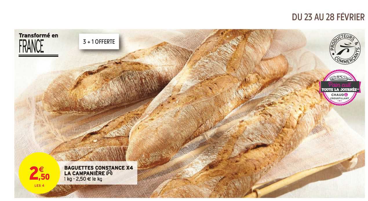 baguette constance x4 la campanière