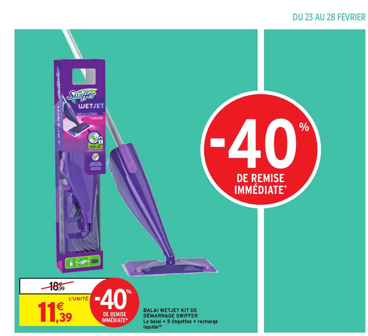 balai wetjet hit de démarrage swiffer