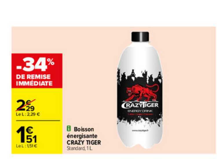 boisson énergisante crazy tiger