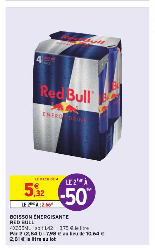 boisson énergisante red bull