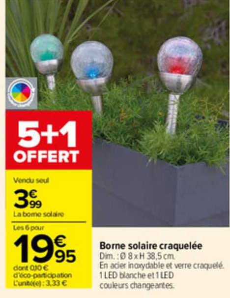 borne solaire craquelée