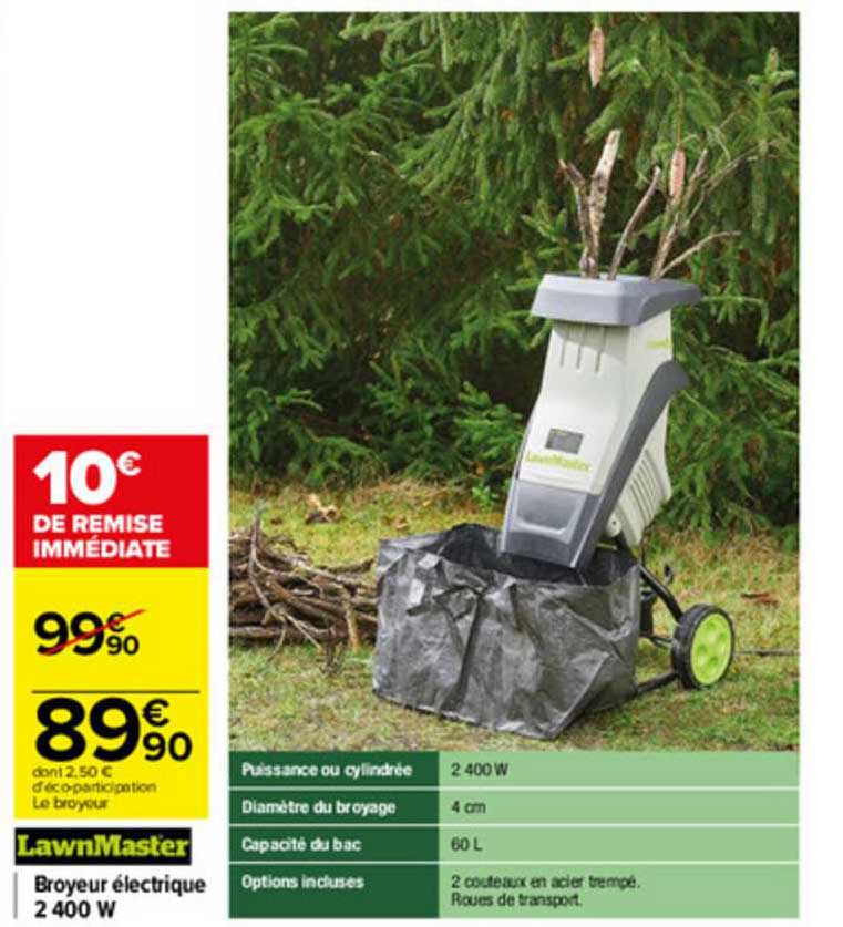 broyeur électrique lawnmaster