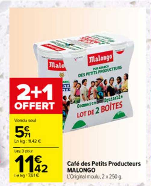 café des petits producteurs malongo