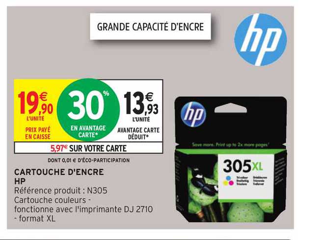 cartouche d'encre hp