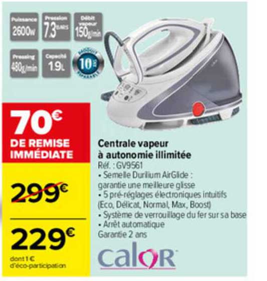 centrale vapeur à autonomie illimitée calor