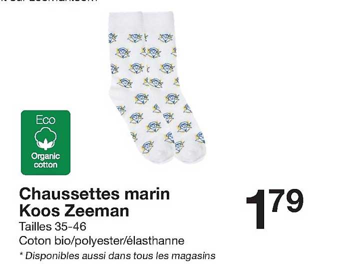 chaussettes marin koos zeeman