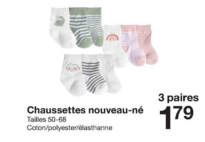 chaussettes nouveau-né