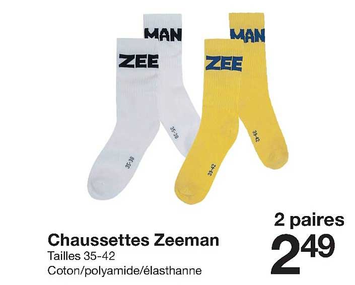 chaussettes zeeman