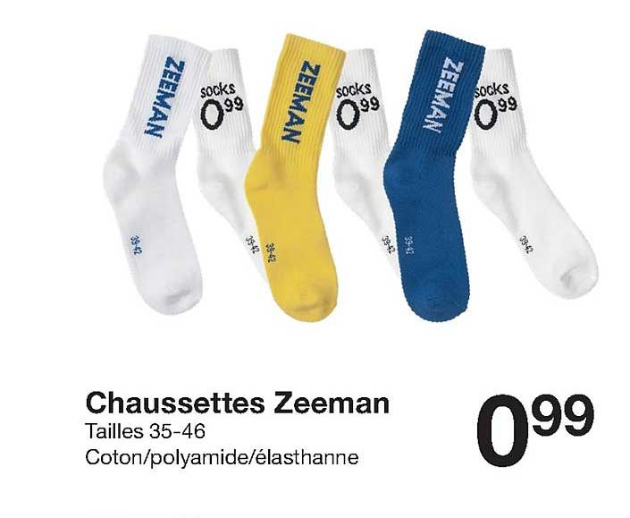 chaussettes zeeman
