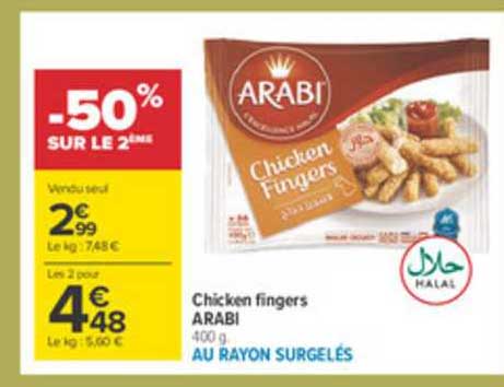 chicken fingers arabi