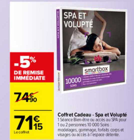 coffret cadeau - spa et volupté smartbox