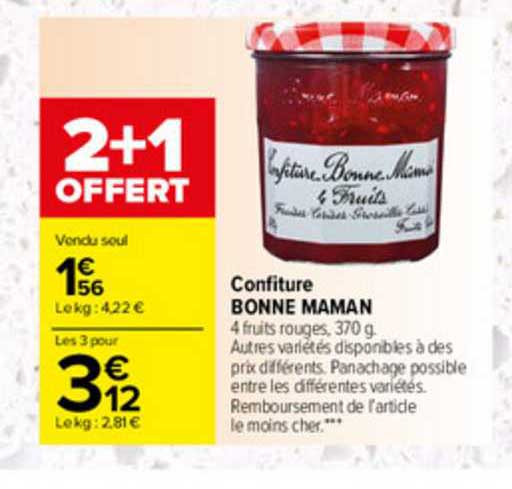 confiture bonne maman