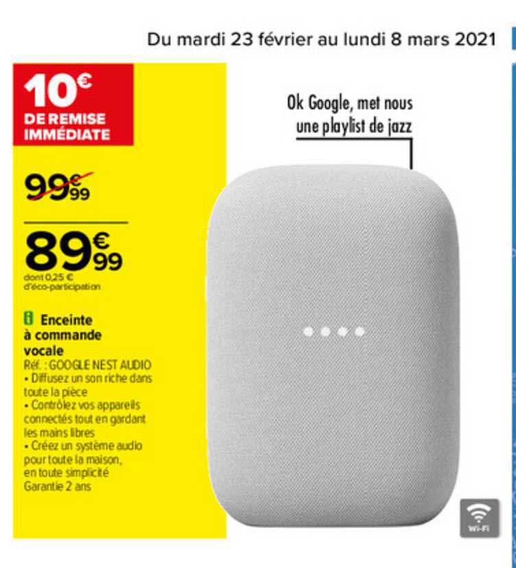 enceinte à commande vocale