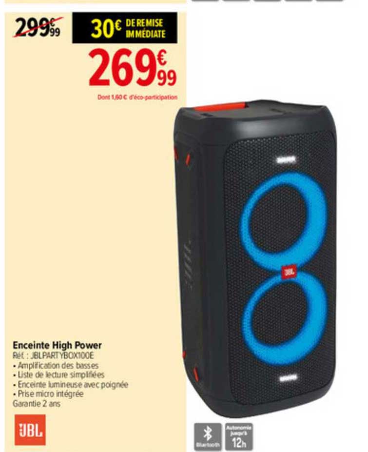 enceinte high power jbl