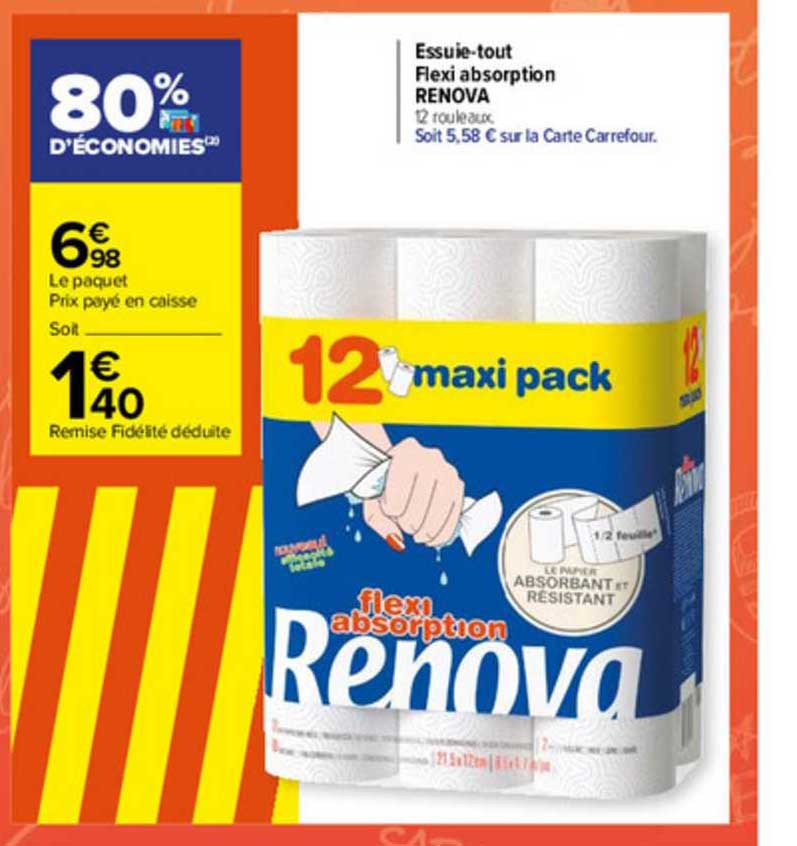 essuie-tout flexi absorption renova