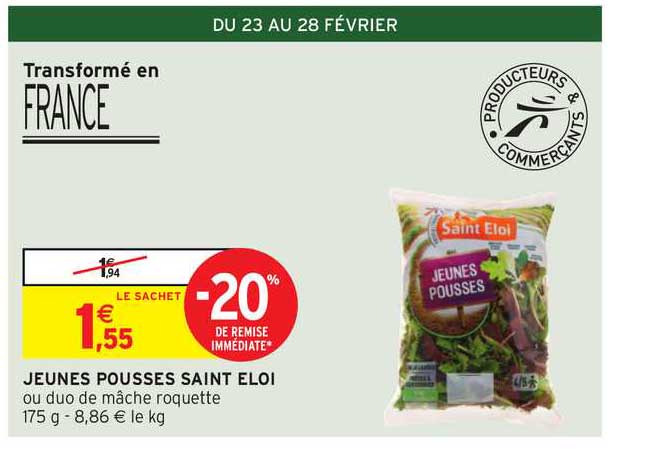 jeunes pousses saint éloi