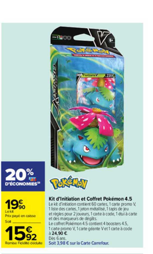 kit d'initiation et coffret pokémon 4.5