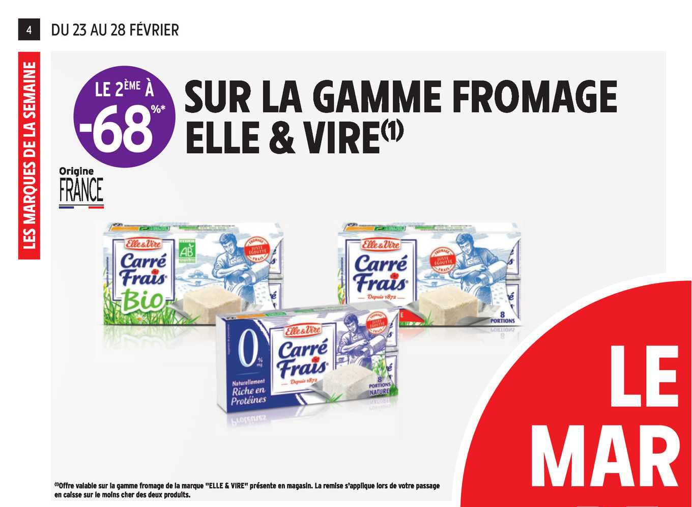 La Gamme Fromage Elle & Vire