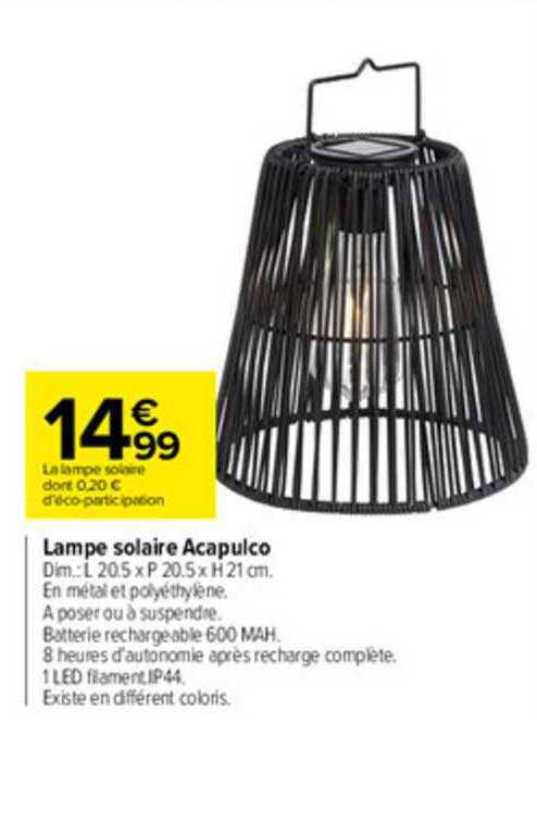 lampe solaire acapulco